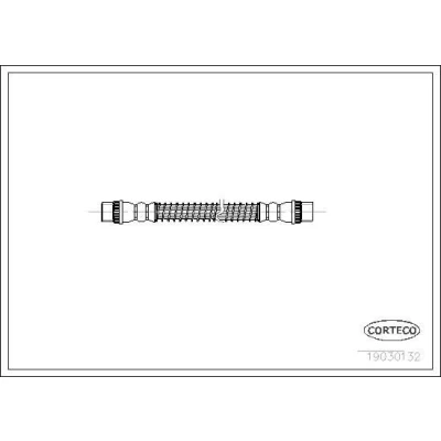 Image de CORTECO 19030132 Flexible De Frein Essieu arrière 235 CITROËN: C5 II 5 portes, I Break