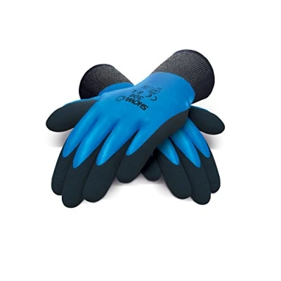 Image de SHOWA 306, Enduction de latex, Mousse Grip polyvalent, Noir/bleu, 8/L