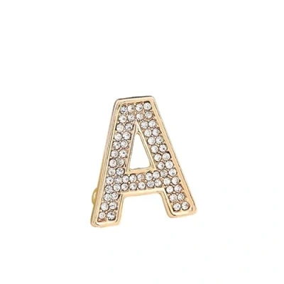 Image de broche initiale, lettre pour femme A Z 26 lettres de conception personnalisée broches mode collier (A)