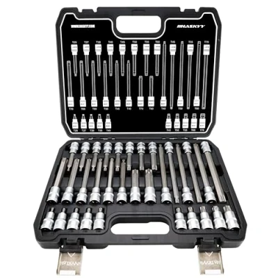 Image de Lot de 12 douilles XZN Haskyy à denture multiple M4 M5 M6 M8 M9 M10 M11 M12 M13 M14 M16 M18