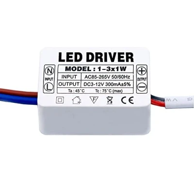 Image de YSSMAO Driver LED 300MA 1 3W 4 7W 8 12W 18 25W Adapter l&#039;unité d&#039;adaptation AC85 265V Flair Le CONDUCTEUR DE Transformers pour LEDs,3w