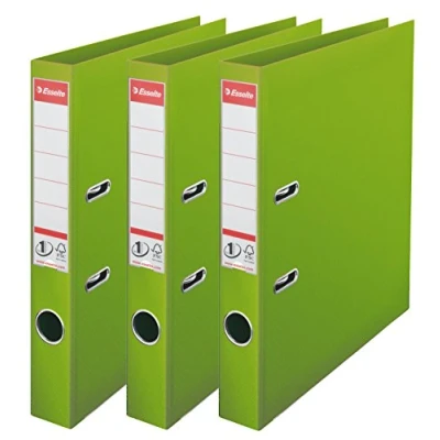 Image de Esselte, N1 Power, Pack de 3 Classeurs à levier, Vert, Dos 50mm, A4, PP, 624279