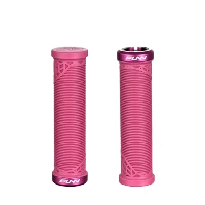 Image de Funn Hilt JR poignées de Guidon VTT avec Un Seul Verrouillage à Serrage, vélo Serrure diamètre intérieur 19 mm, Courtes (Rose)
