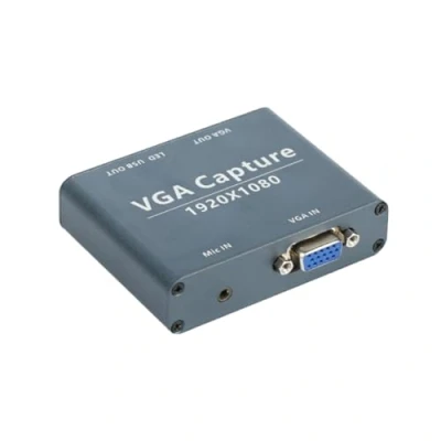 Image de Lckiioy Capture VGA vers USB 1080P Audio et Vidéo, Entrée Sortie USB, Compatible avec Android, Windows, Système Linux, Installation Facile