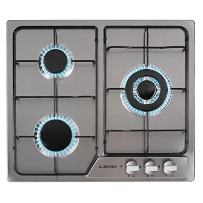 Image de Jocel Plaque de cuisson au gaz encastrable, 3 feux, inox JP3GI008930
