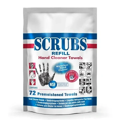 Image de recharge Scrubs Pack de avec 72 Lingettes pour in a bucket nettoyage certifiées NFS