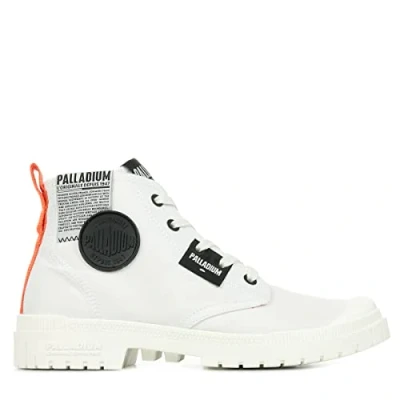 Image de Palladium Overlab Unisex Bottines à lacets, Taille: 38, Star white Coton