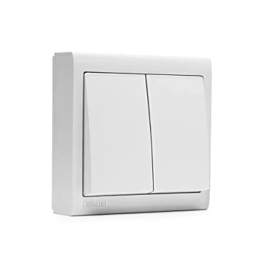 Image de FAMATEL 8003.1 Double interrupteur surface 10 A 250 V