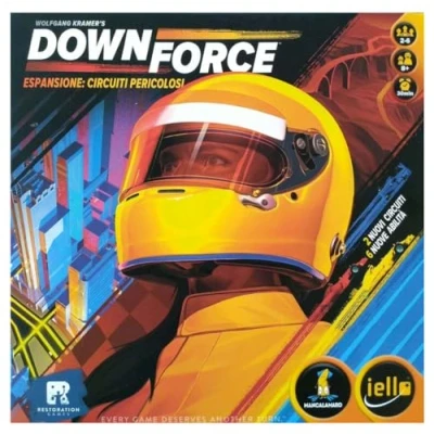 Image de IELLO IEL51555 Downforce: Danger Circuit Expansion Board Game, Multicolor
