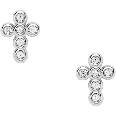 Image de Fossil Boucles d&#039;oreilles, Femme, Taille: One Size, Silber