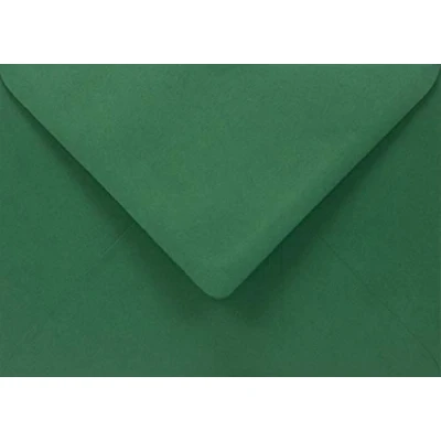 Image de Netuno 25 enveloppes vertes foncées B6 125x175mm 115g Sirio Color Foglia colorées rabat pointu décoratives pour invitations mariage Noël cartes de vœeux postales
