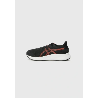 Image de Asics Patriot 13 Unisex Chaussures de running sur route pour enfants, Taille: 36, Black/flash red Tissu / matière synthétique
