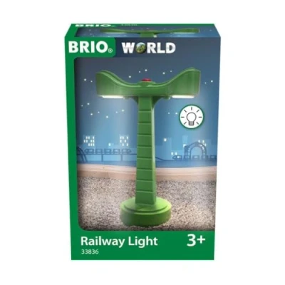 Image de Brio World 33836 Eclairage Ferroviaire Accessoire pour Circuit de Train en Bois Piles incluses Jouet garçons et Filles à partir 3 Ans