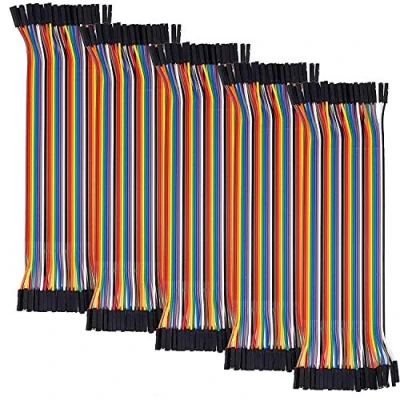 Image de AZDelivery 5 x Jumper Wire Cavalier Câble F2F pour Microcontrôleur Breadboard 3 en 1 Multicolore Fil Compatible avec Arduino et Raspberry Pi incluant Un E Book!