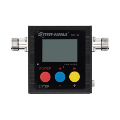 Image de Mcbazel Surecom SW 102S Connecteur SO239 VHF numérique UHF 125 525Mhz Power &amp; SWR Meter
