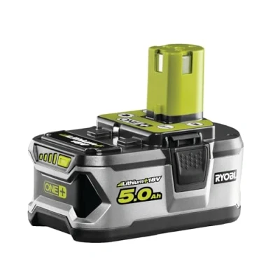 Image de RYOBI Batterie 18 Volts ONE+ 5,0 Ah Lithium Ion Compatible avec Tous les Outils 18V et 100% Rétro Grande Autonomie Performance RB18L50