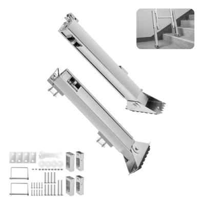 Image de VEVOR Niveleur d&#039;Échelle, Charge 250 kg, Outil de Nivellement d&#039;Échelle d&#039;Escalier Acier Extensible 288 mm, Trémie Pas Dégagement Rapide, Stabilisateur Stable Facile à Utiliser pour Sol Irrégulier