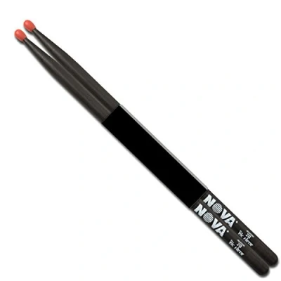 Image de Vic Firth NOVA 2BN Baguettes, Bout en Nylon, Noir