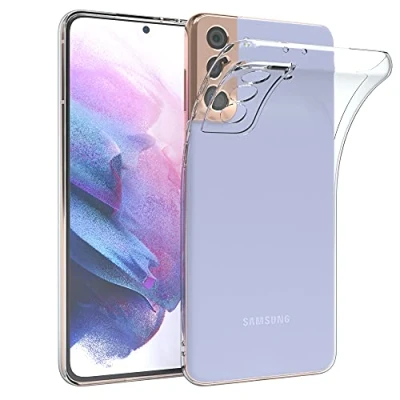 Image de EAZY CASE Coque de protection compatible avec Samsung Galaxy S21 Plus 5G Ultra fine En silicone Transparent