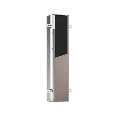 Image de Emco 975611001 Asis Plus Porte Rouleau de Papier Toilette encastré avec Cadre en Aluminium et butée à Droite