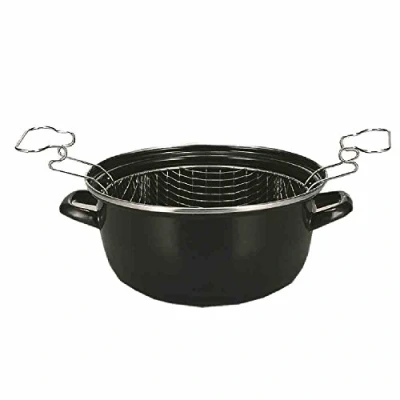 Image de Karl Kruger Pot à frites, noir, 24 cm