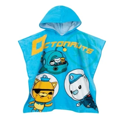 Image de Octonauts Poncho Enfant Serviette Plage Garcon à Capuche De Bain Taille Unique Bleu