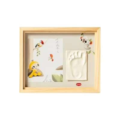 Image de Tiny Love Simple Photo Frame, Empreinte Pied Main Bebe, Kit Argile Souvenir Nouveau né Personnalisé, Testé Dermatologiquement, Cadeau Naissance, Tout en un, Creations, Bois