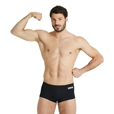 Image de arena Solid Team Maillot de Bain Homme Swimming Pool, à Séchage Rapide, Short en MaxLife Tissu Eco avec Une Résistance Maximale au Chlore et Protection UV UPF 50+