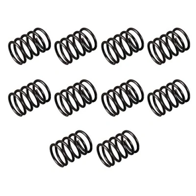 Image de sourcing map Ressort de Compression 1.2mm Fil Diamètre, 12mm OD, 15mm Libre Longueur Acier Noir 10Pcs