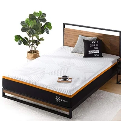 Image de Zinus EU MSHPHB 10J Spring Mattress, Coil/Foam/Fabric, Single