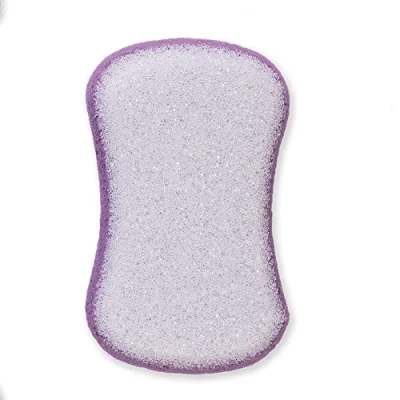 Image de martini SPA Hygiene+ Éponge corps soft&amp;gommage, polyuréthane avec ions argentés, couleur aléatoire (violet/bleu), 14g, 1 unité