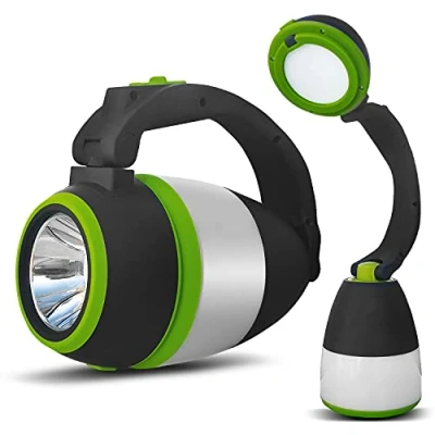 Image de Maclean MCE298 lampe LED 3en1 camping de bureau poche 1W 60 200lm Blanc froid 6000K 18650 1500mAh fonction banque puissance