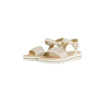 Image de TOM Tailor Licence Flache MIT Flechtmuster Sandales goldcoloured, Femme, Taille: 38, Gold coloured Polyester / coton