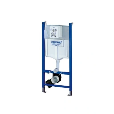 Image de GROHE Bâti Support WC Solido, Hauteur 1,13m, Encastré, 2 volumes de chasse avec fonction Start Stop, réservoir 6 à 9 Litres, 38971000 (Import Allemagne)