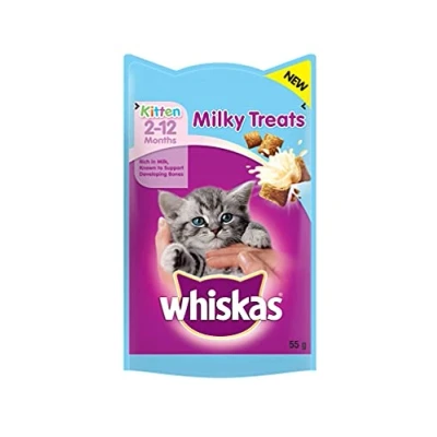 Image de whiskas Friandises au lait pour chatons (8 x 55 g) (taille unique) (lait)