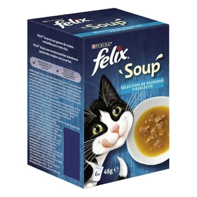 Image de PETCARE Felix Soupe Sélection De Poissons 288G (Lot 4)
