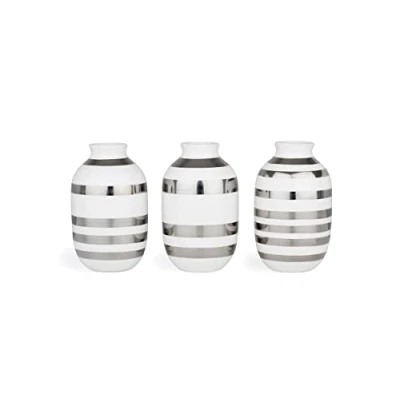 Image de Kähler Vases Miniatures 3 pcs. Omaggio Petits Bouquets Classique, Metallics