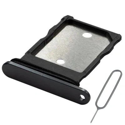 Image de MMOBIEL Support Carte SIM Double Compatible avec Google Pixel 9 Remplacement de Tiroir Dual Outil Éjection Inclus et Anneau en Caoutchouc Imperméable Noir