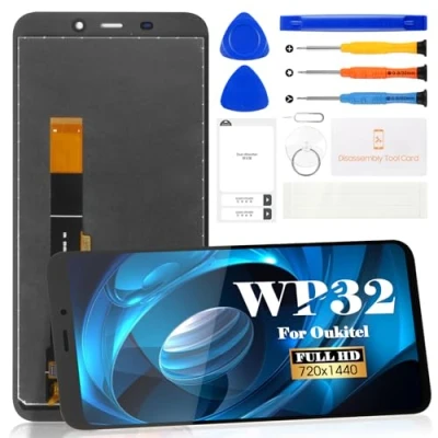 Image de Kit de réparation d&#039;écran tactile rechange pour Oukitel WP32 Écran LCD (noir, sans cadre)