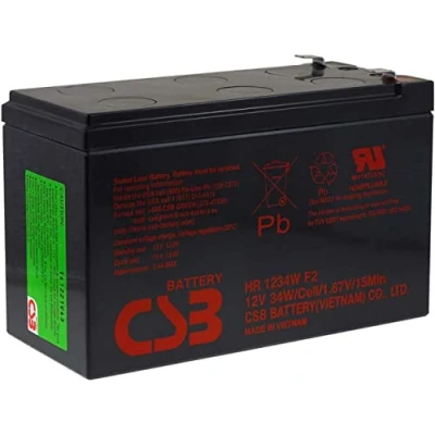 Image de CSB Batterie Plomb Acide à Haute décharge HR1234WF2 12 V 9 Ah