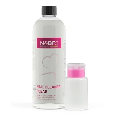 Image de NAILS FACTORY N&amp;BF ongles Cleaner 1000 ml + Set de distributeur Bouteille 70% isopropanol Pompe d&#039;alcool alcool isopropylique