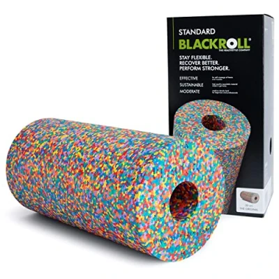 Image de BLACKROLL® Standard rouleau de massage pour fascias (30 x 15 cm), fitness auto du dos et des jambes, efficace un entraînement fonctionnel, dureté