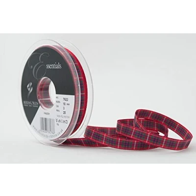 Image de Berisfords Ruban en Polyester Motif Tartan, h. Frazer, 10 mm