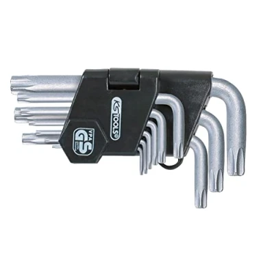 Image de Jeu de 9 Clés Mâles Courtes Torx Kit Réparation Pratique et Facile D&#039;utilisation Outillage pour Bricoleurs Professionnels KS TOOLS 151.2360