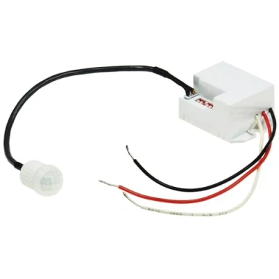 Image de ChiliTec 22261 Détecteur de mouvement encastrable CT PIR Mini 12 V DC 1 60 W LED Blanc