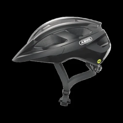 Image de ABUS casque de vélo course Macator MIPS pour débutants avec visière adapté aux porteurs queue cheval femmes et hommes