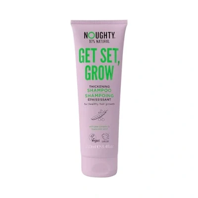 Image de Noughty 97% Natural Get Set Grow Shampooing épaississant pour optimiser la santé du cuir chevelu, stimuler les racines et favoriser croissance des cheveux, avec germes de pois jardin biologiques