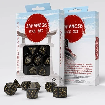 Image de Q Workshop QWOKAN4A Japanese Dice Set Deep Night Firefly (7)
