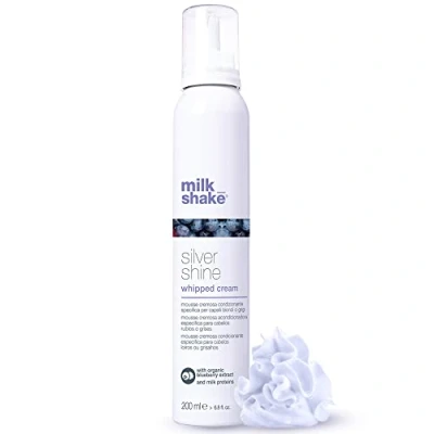Image de Après shampooing mousse Milk Shake Silver Shine Cheveux blonds gris (200 ml)