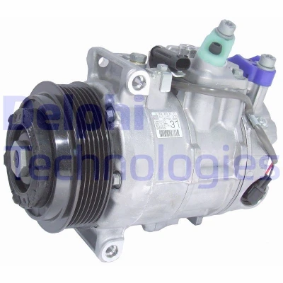 Image de DELPHI TSP0159961 compresseur De Climatisation Denso 6SEU16C PAG 46 avec huile MERCEDES BENZ: Classe C Berline, E Berline